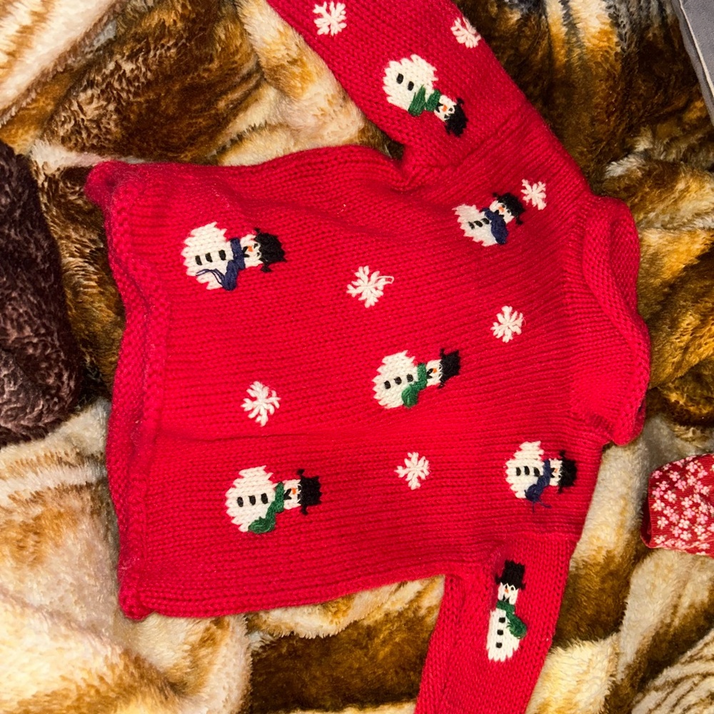 Red Snowman Sweater